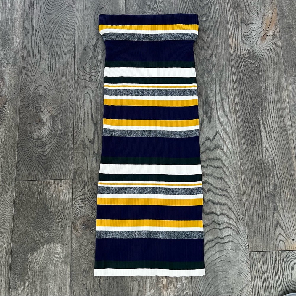 ANTHROPOLOGIE Callahan Greenwich Striped Knit Sweater Skirt Size M - Picture 4 of 12